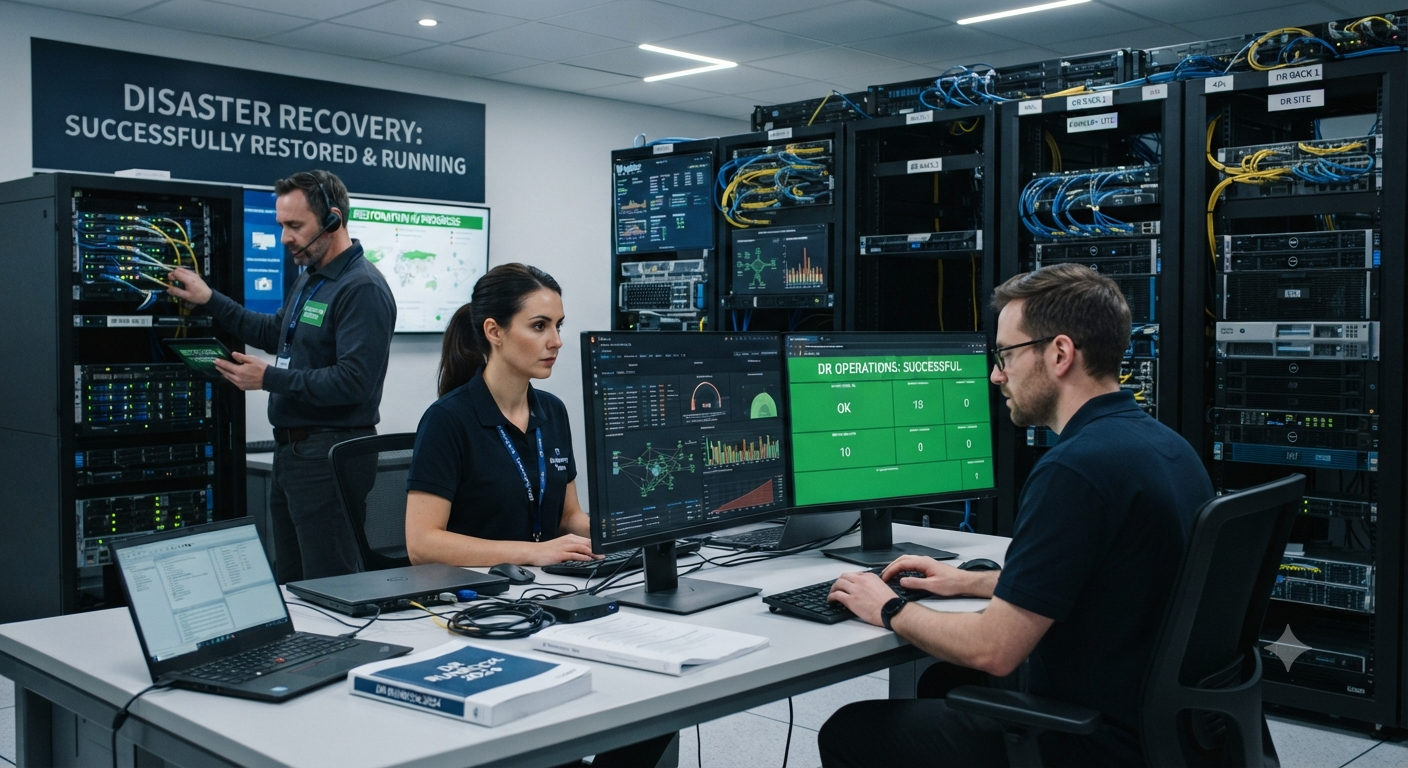 Wygeneruj obraz o temacie: It z Disaster Recovery